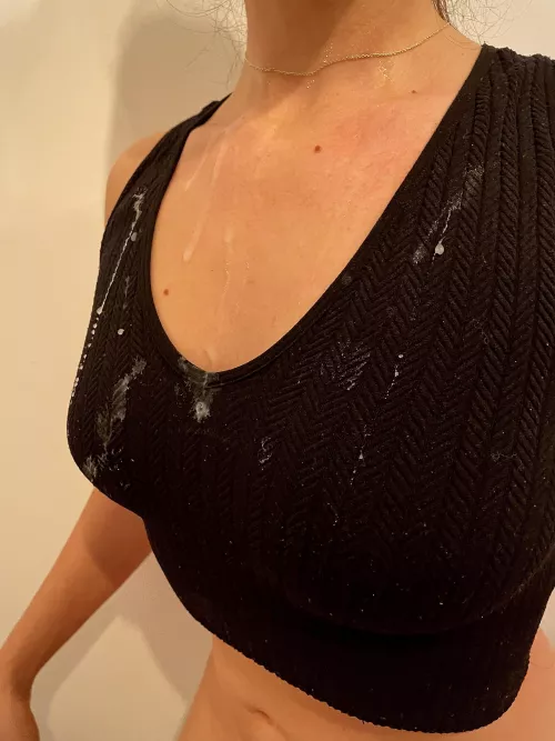 Perfect body shot all over my crop top