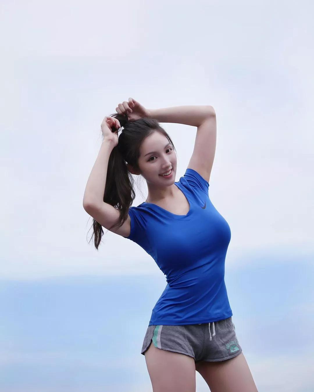 Ponytail and little shorts