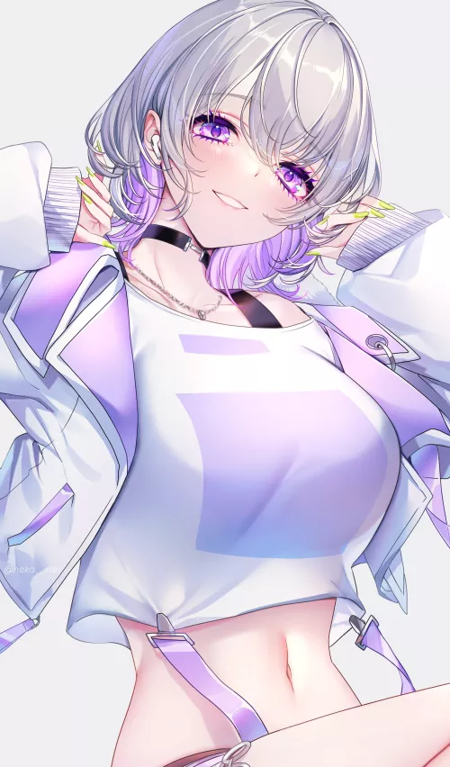 Purple & Silver [Artist's Original]