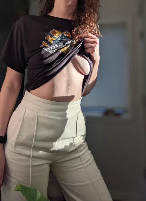 Soft tees and softer breasts