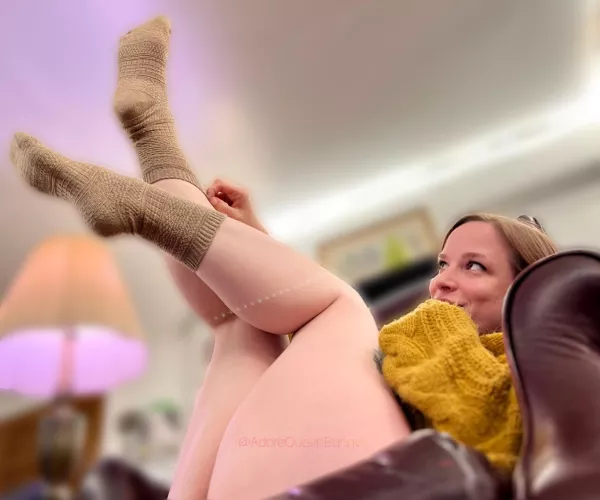 Sweater socks make everything better. [f]