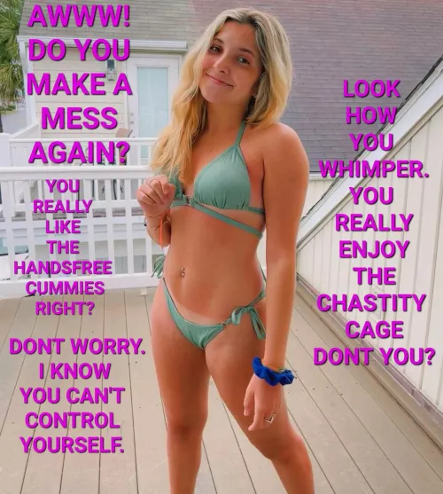 The caged cummies really hurt