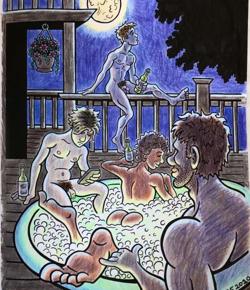 The only way to hottub. [oc, by me]