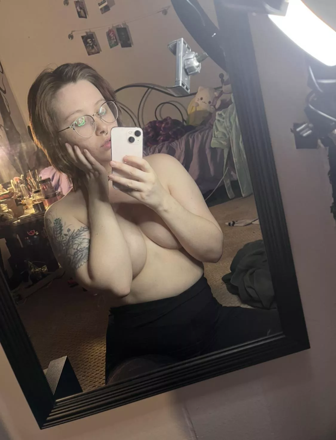 Using my arms as a bra today