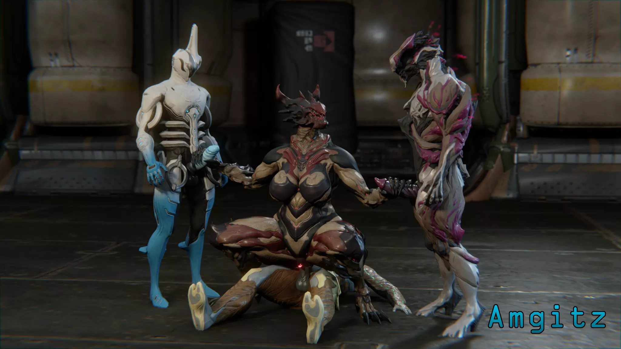 [Voruna + Equinox + Nidus + Ash] Voruna Taking Care Of Her Pack (Amgitz)