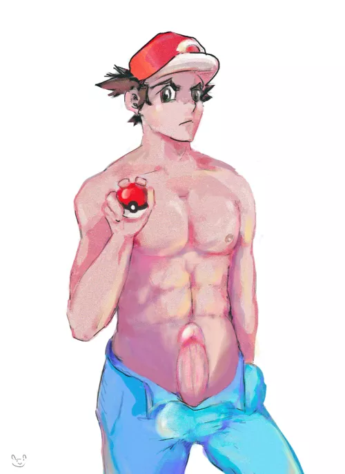 Would you play with him? Red from Pokemon by me