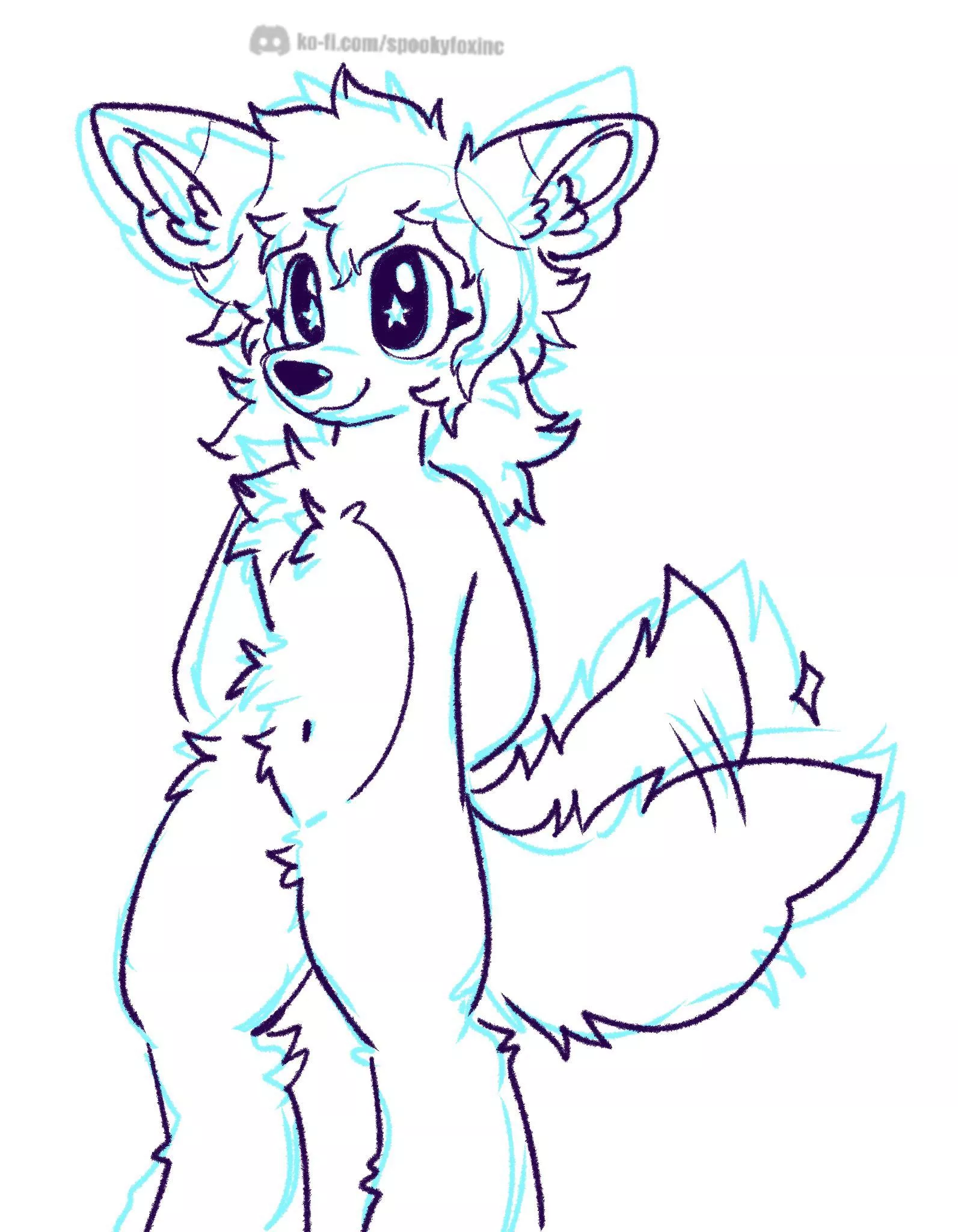 wuff <oc: purpledug_ art by me @spookyfoxinc on twitter>