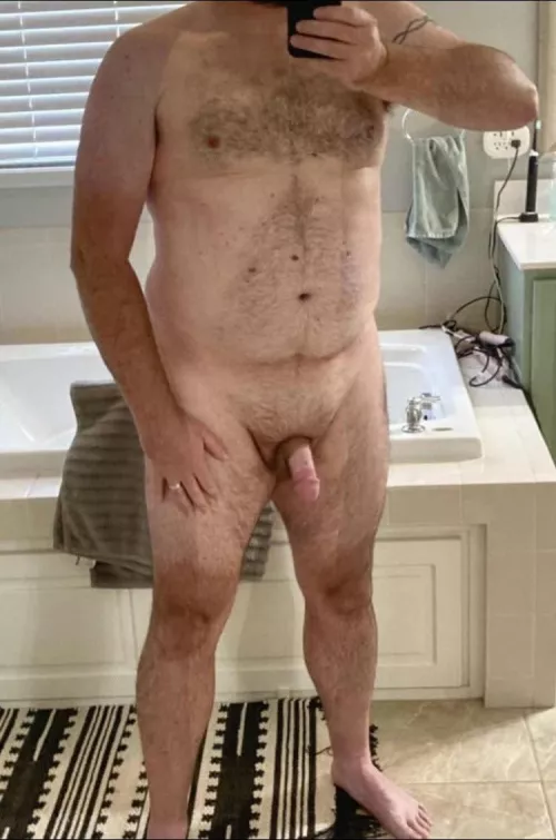 51m, 6’1”, 240lbs. Just a dad bod. Your comments welcome.