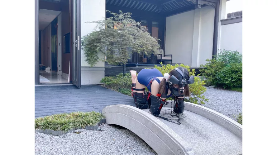 A puppygirl leaves home