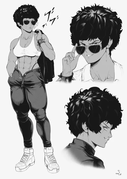 Afro girl [Artist: SpeedL00ver]