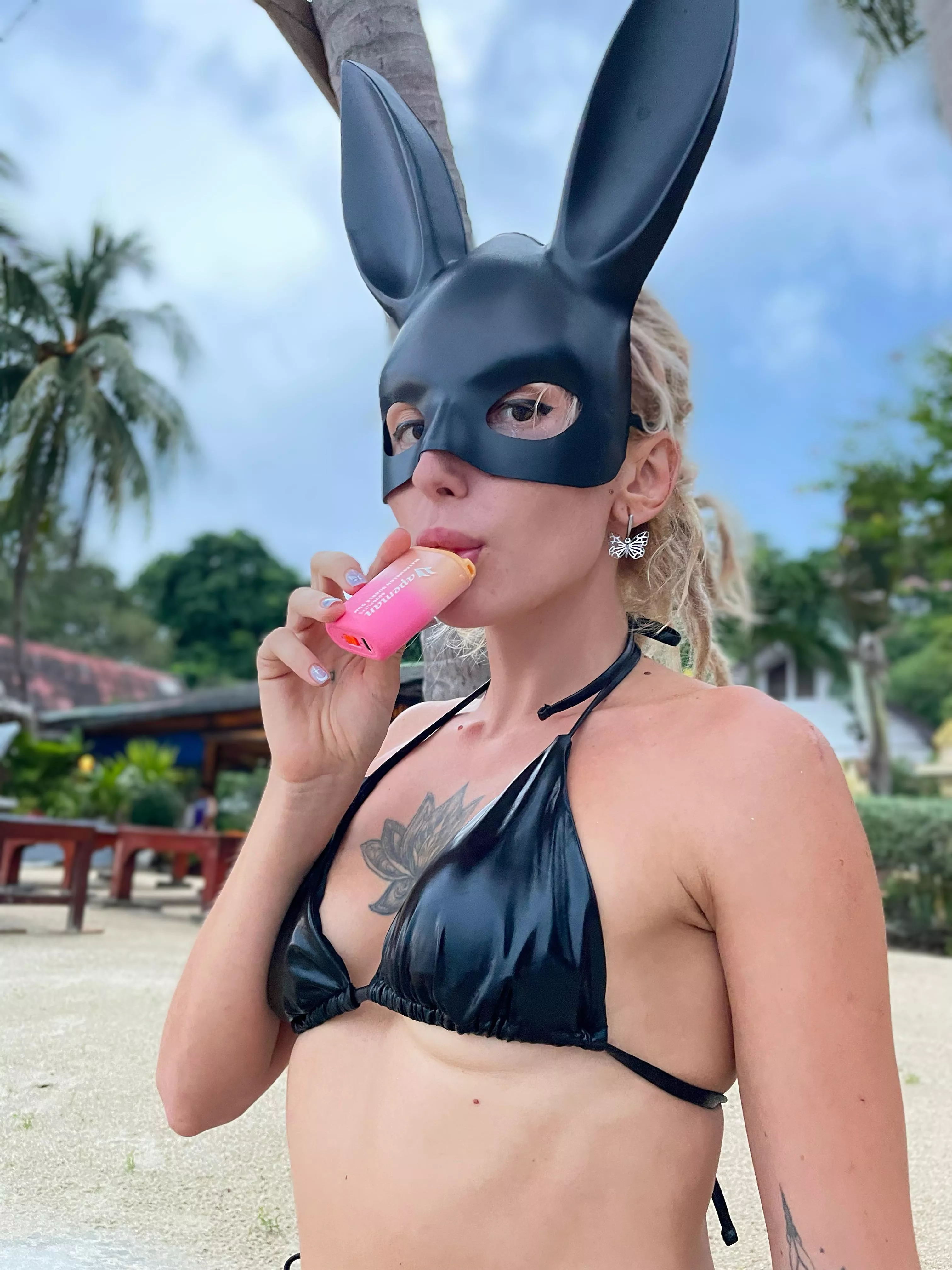 black latex bikini 🖤