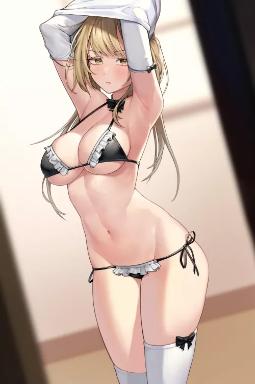 Cute maid bikini