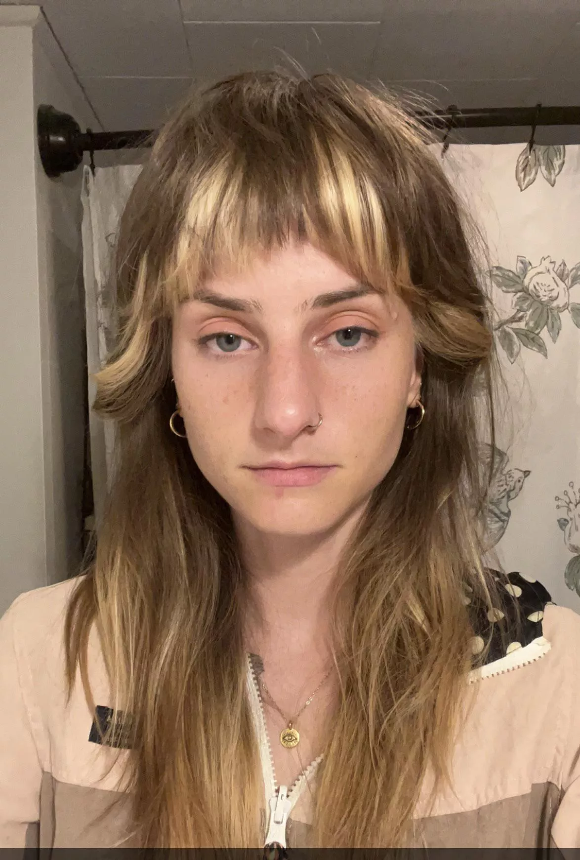 Do these bangs make me look high?… I mean… wait