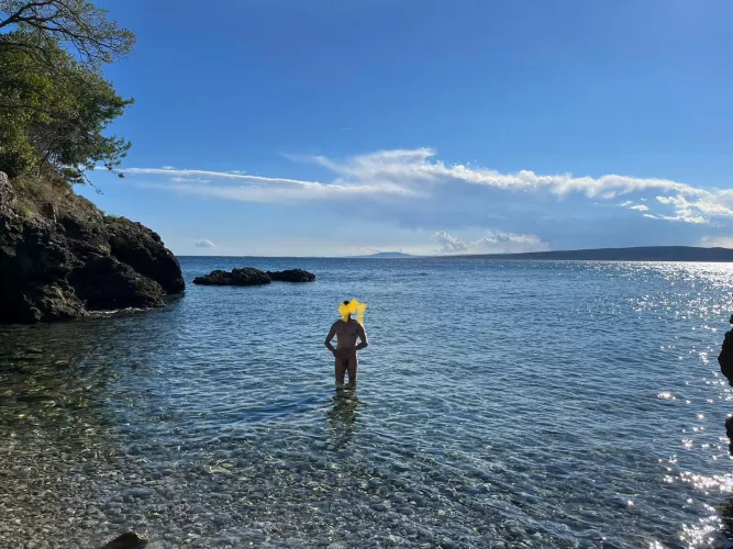 Enjoying at the beach
