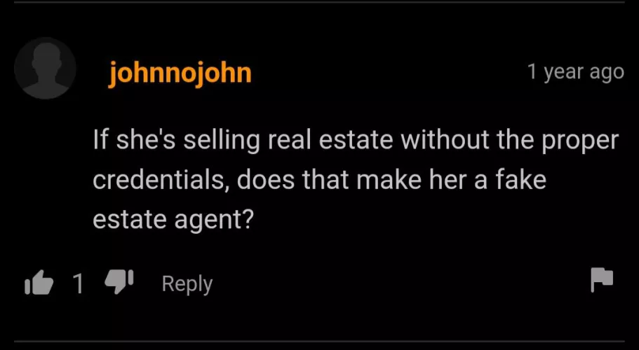 Fake estate agent