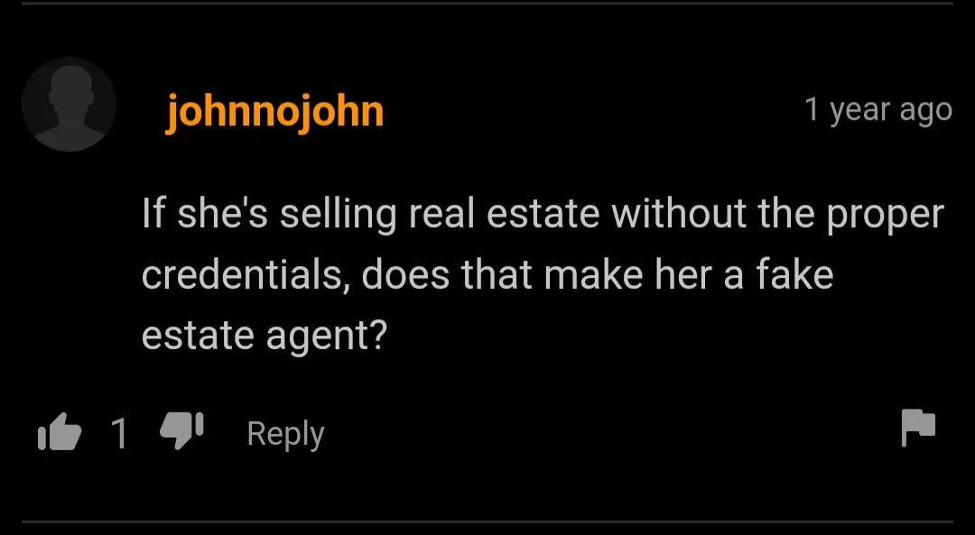 Fake estate agent
