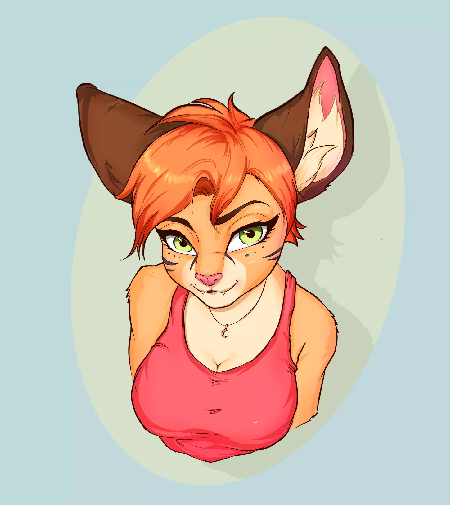 Good morning everyone, this is my oc Lorna, art made by me