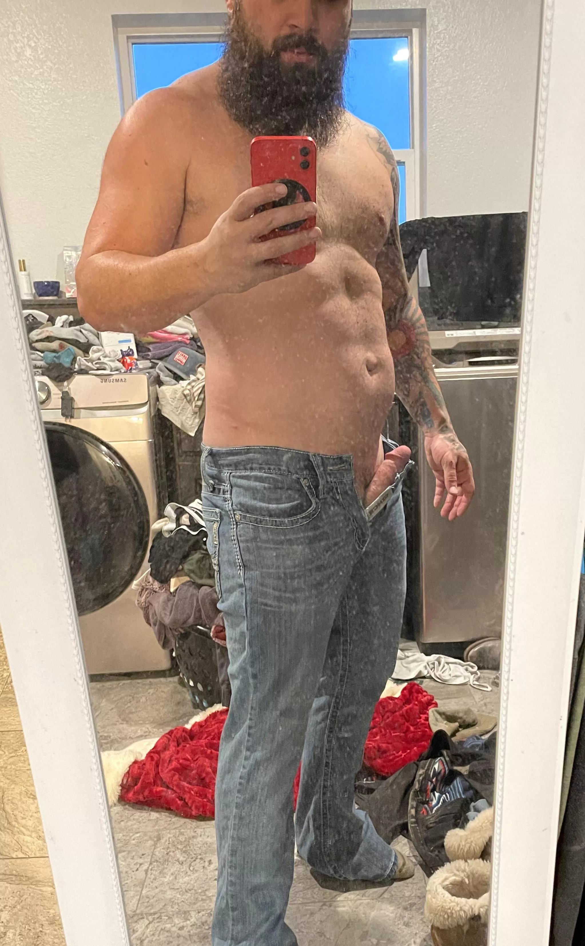 He doesn’t want to go in!