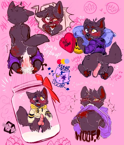 [M] Good Boy Sketch Page (CobyCatz)