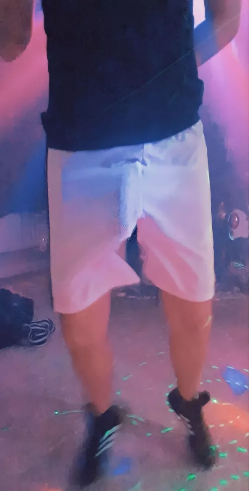 Me walking around at a party and showing off...