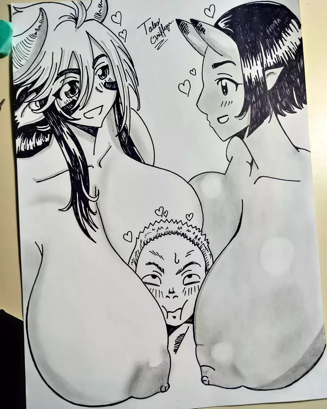 Minotaur and Ogre girl - Monster Musume