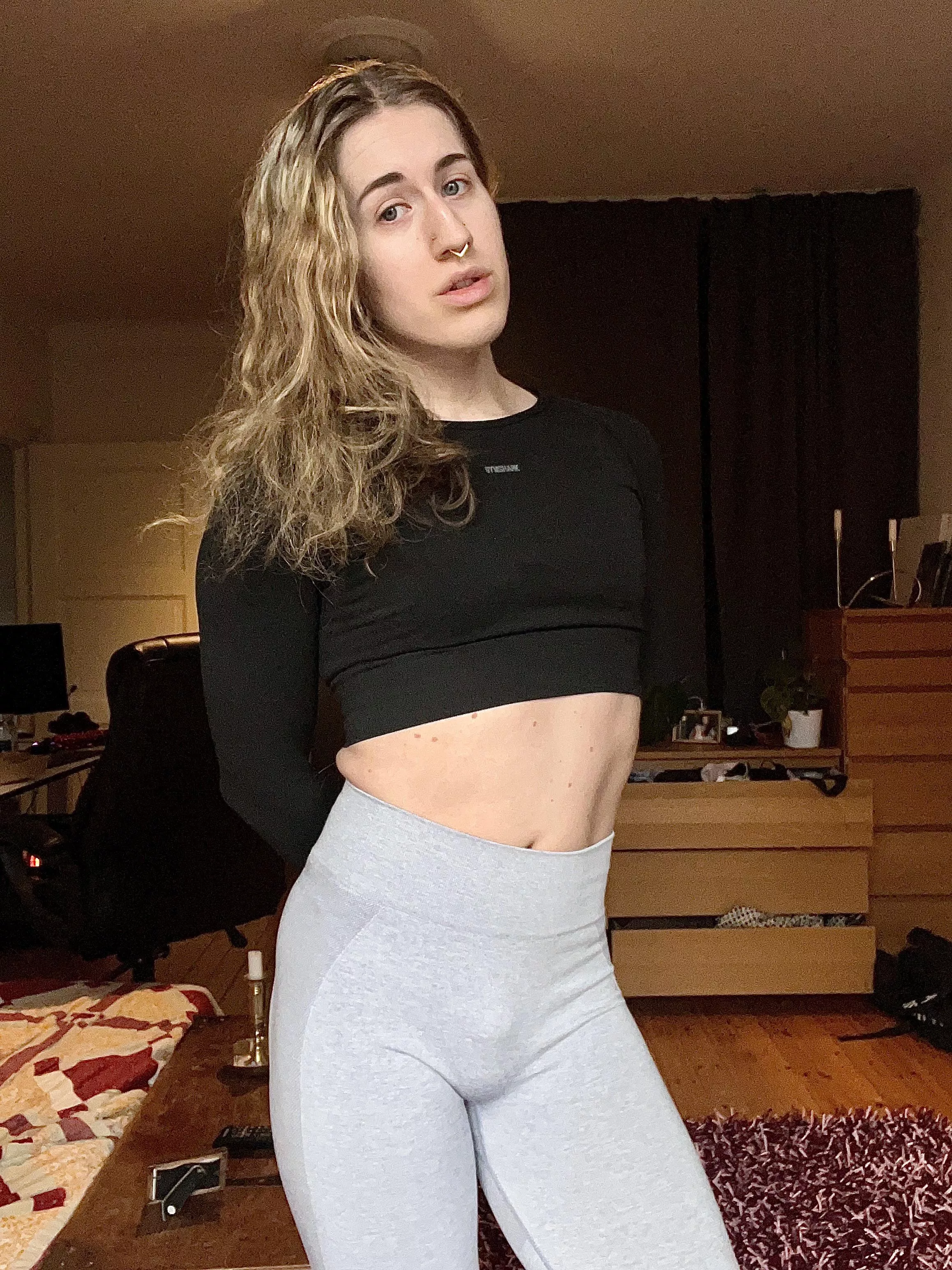 Not the biggest bulge, but this was my gym outfit today 🤭