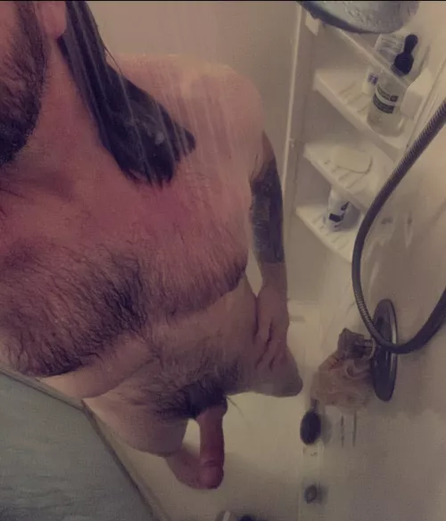 Nothing like a hot shower to get me going in the morning.