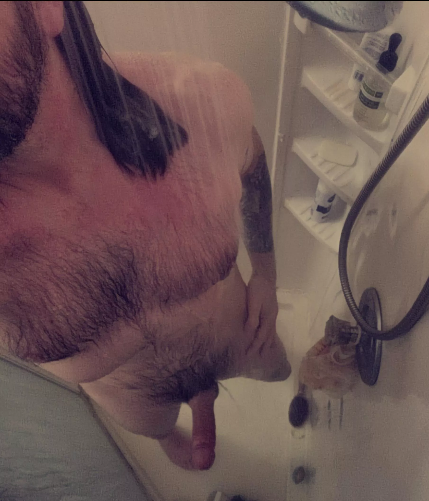 Nothing like a hot shower to get me going in the morning.