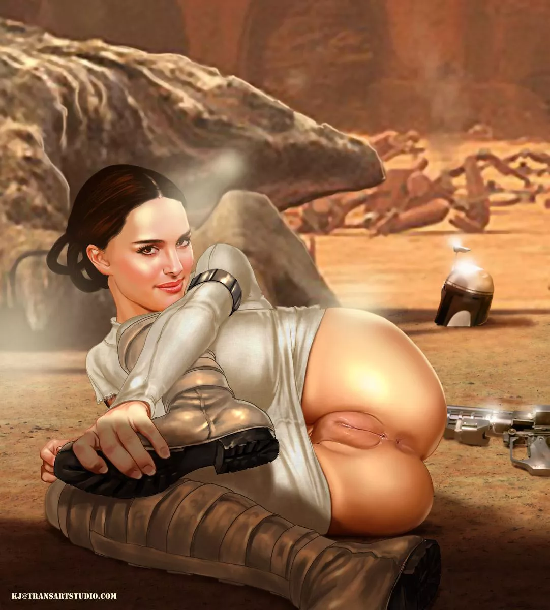 Padme showing off for everyone after a long battle (Kinkyjimmy)