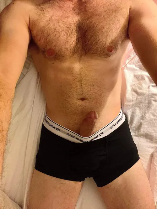 POV: I’m lying in your bed. The underwear staying on or coming off?