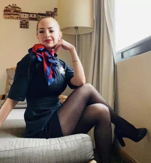 Sexy flight attendant