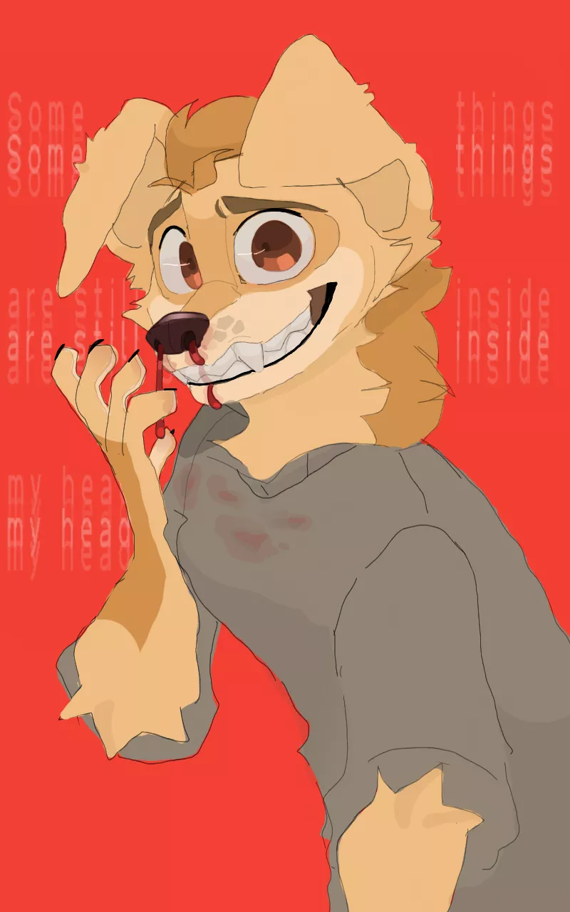 somethings [redraw of an old piece] [By me]