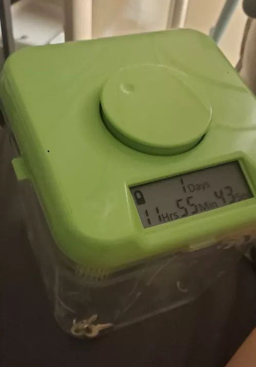 This dumb denied slut asked Sir to keep her locked and denied until tomorrow after his girlfriend comes over. He says being denied makes me more obedient and less bratty so I can show her how well he has trained me.