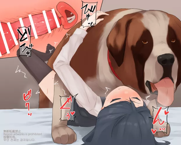 (Tsurugi) taking his knot <3