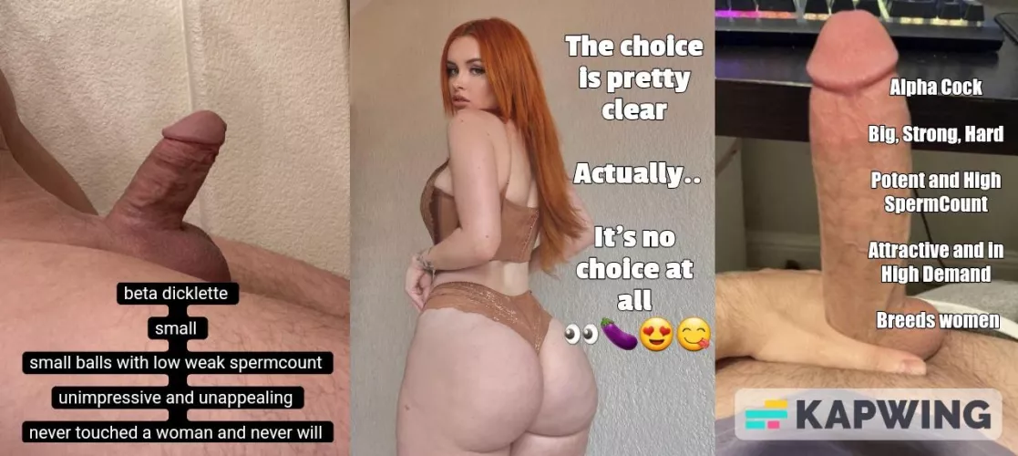 What do you think she'll chose?