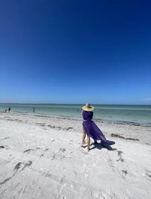 White sand on the beach in Florida