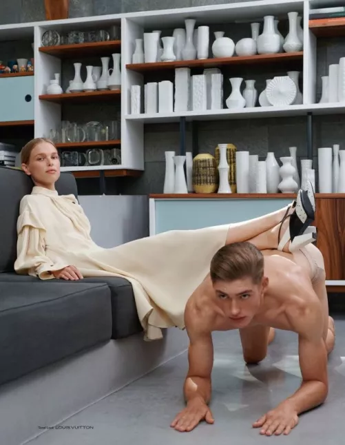 A well trained boy in perfect posture