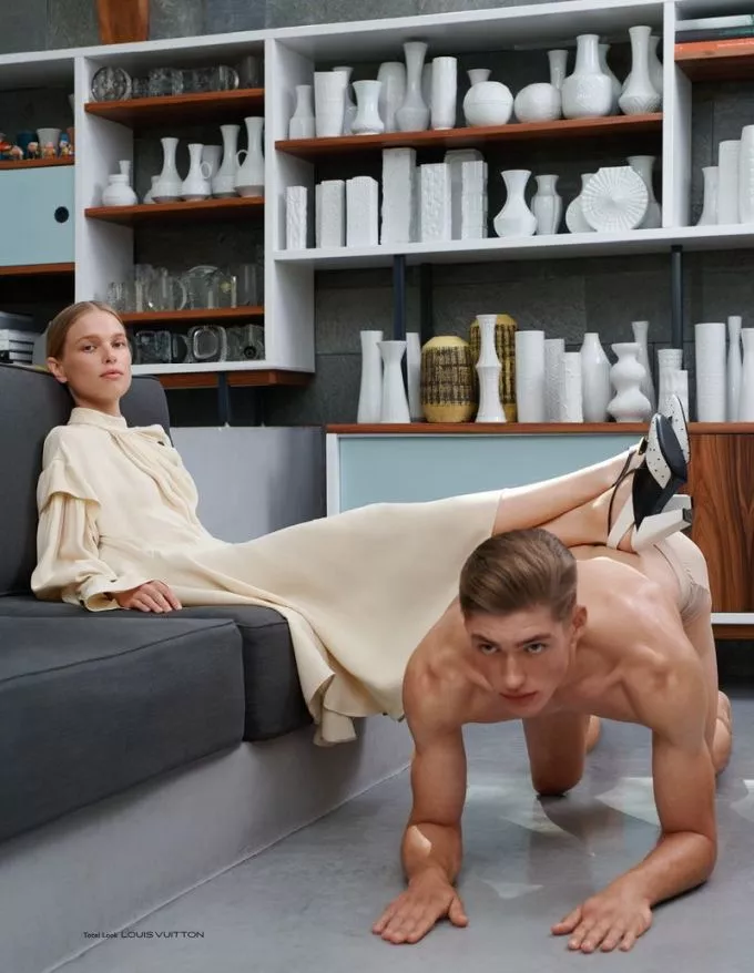 A well trained boy in perfect posture