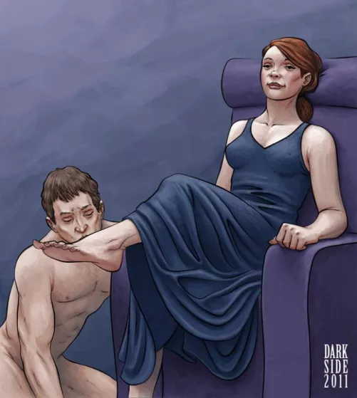 All it takes is an outstretched foot and he knows what to do