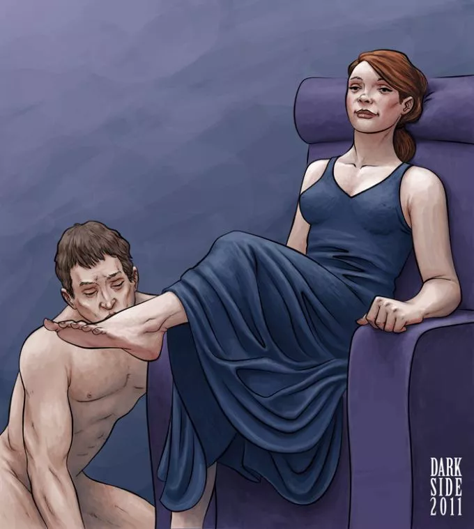 All it takes is an outstretched foot and he knows what to do