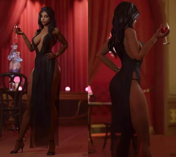 Ana in a Sexy Dress (Taker)