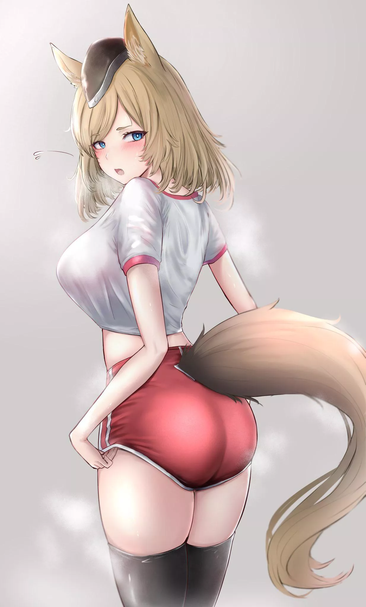 Auntie Whislash in bloomers