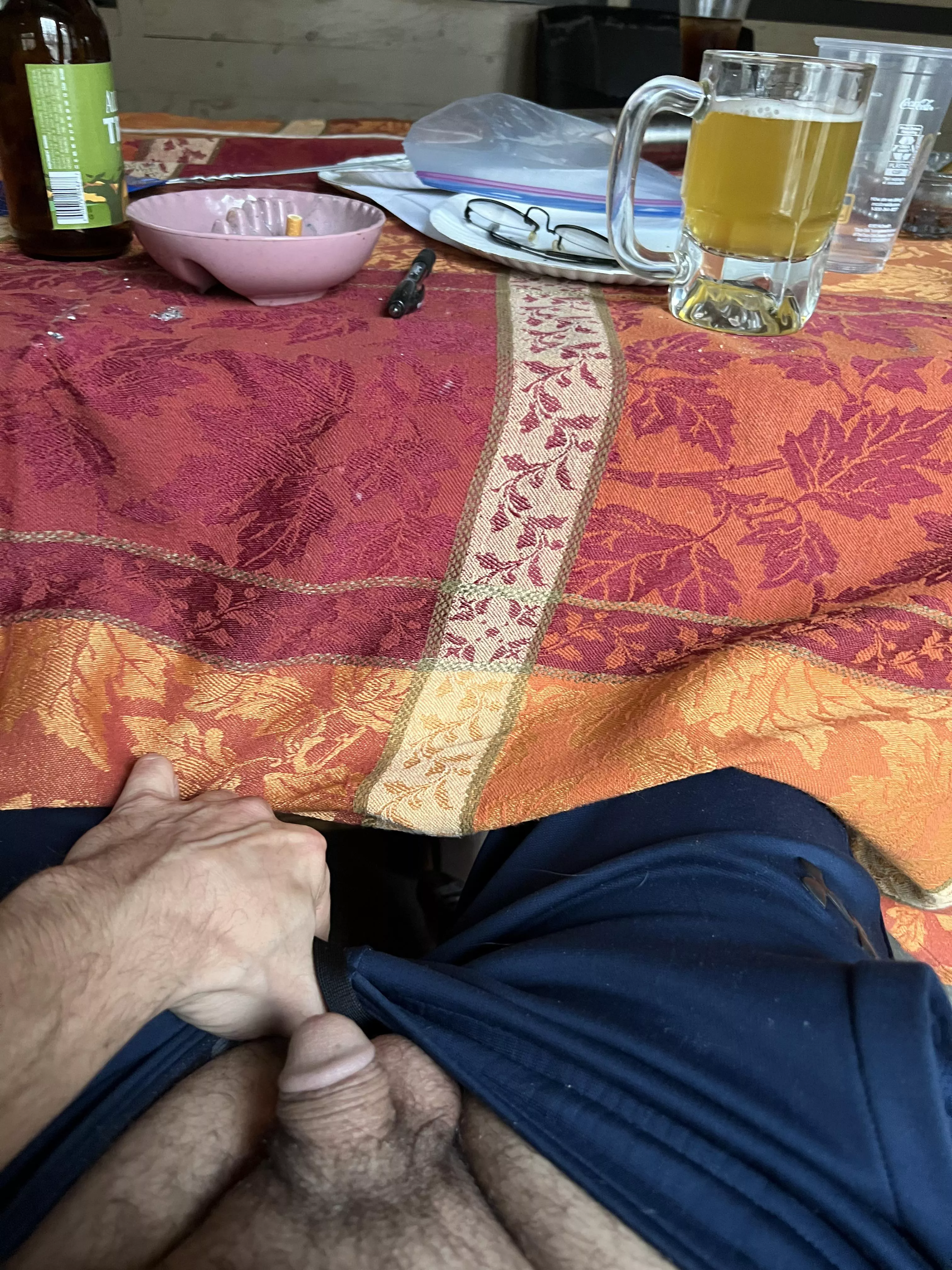 Beer, football, soft cock