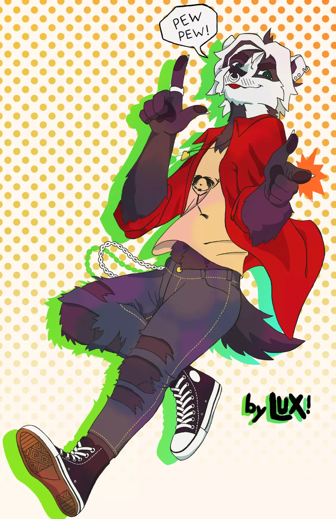 btw did this cute pose for Mert. Also I forgot to dress him up for halloween so I'm taking suggestions :3 (art by me)