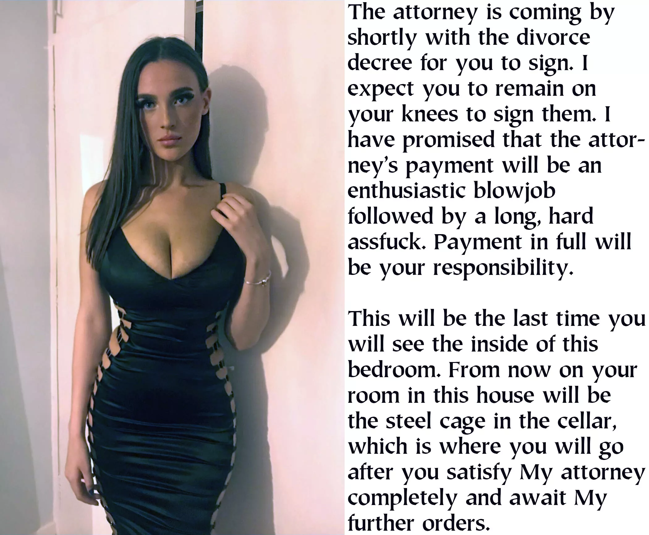 Despite the Divorce Decree, his relationship with Her was 'till death do us part.