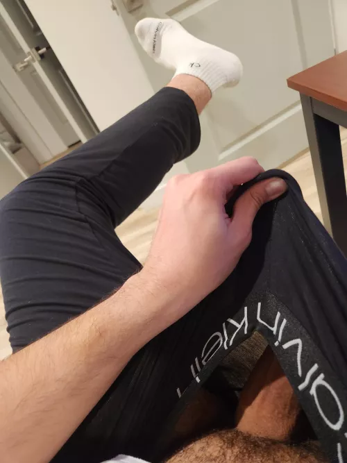 do lounge pants count as underwear? i got some comfy ck ones and matching socks 😋