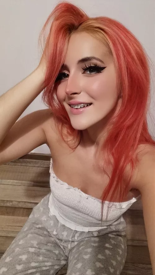Do you like redhead with braces?