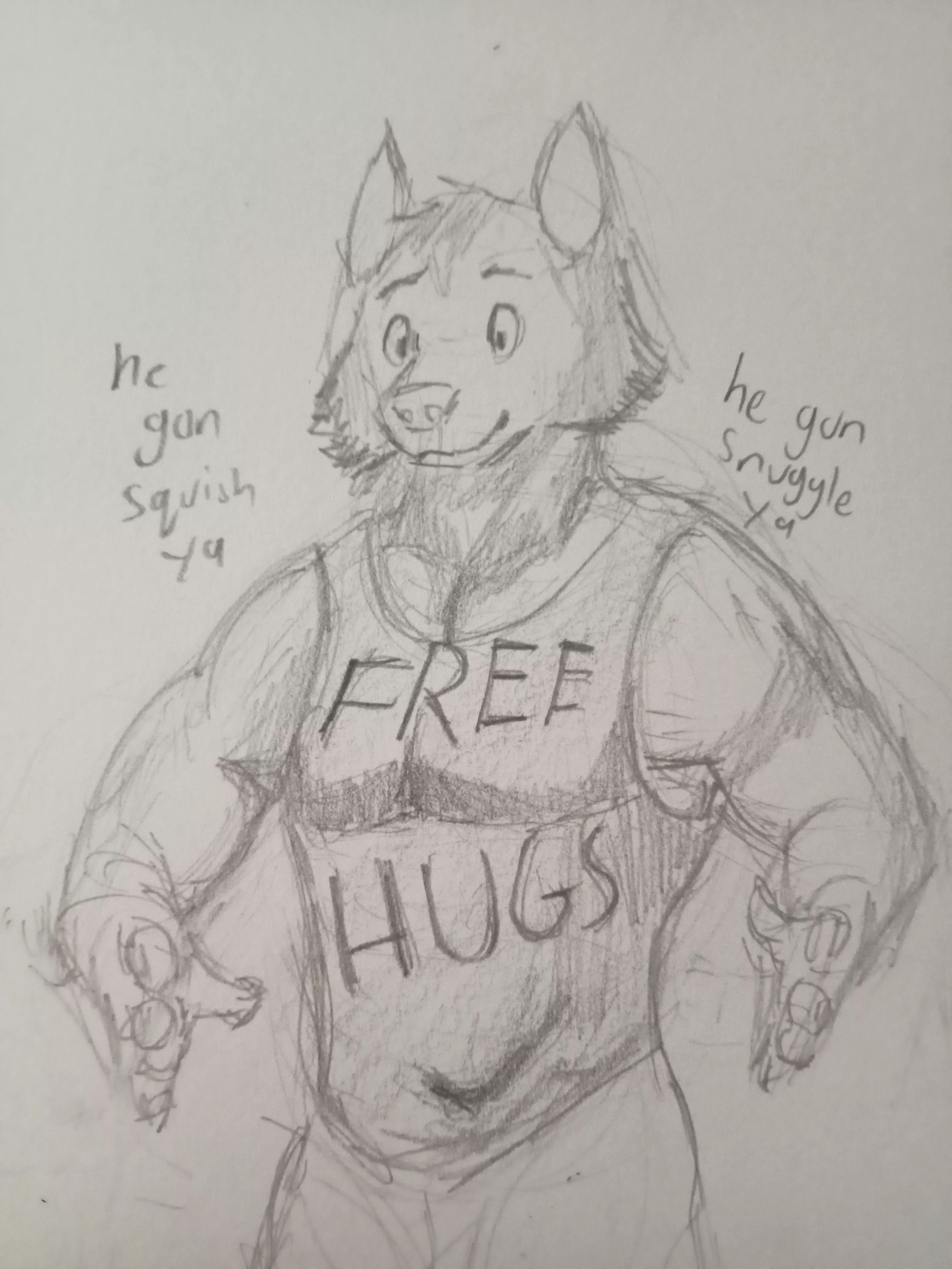 Free hugs for everyone! Would you like to hug this boye?