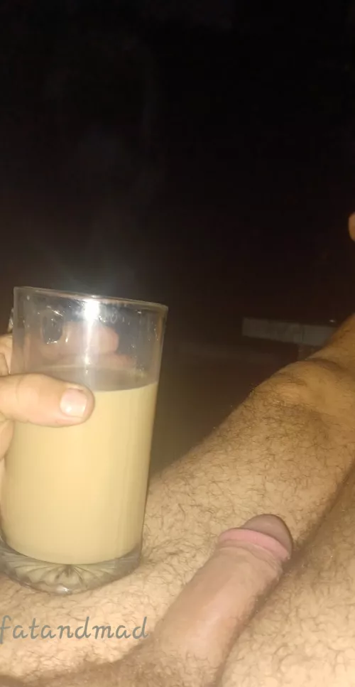 Fresh hot cup of coffee too early on a Sunday morning