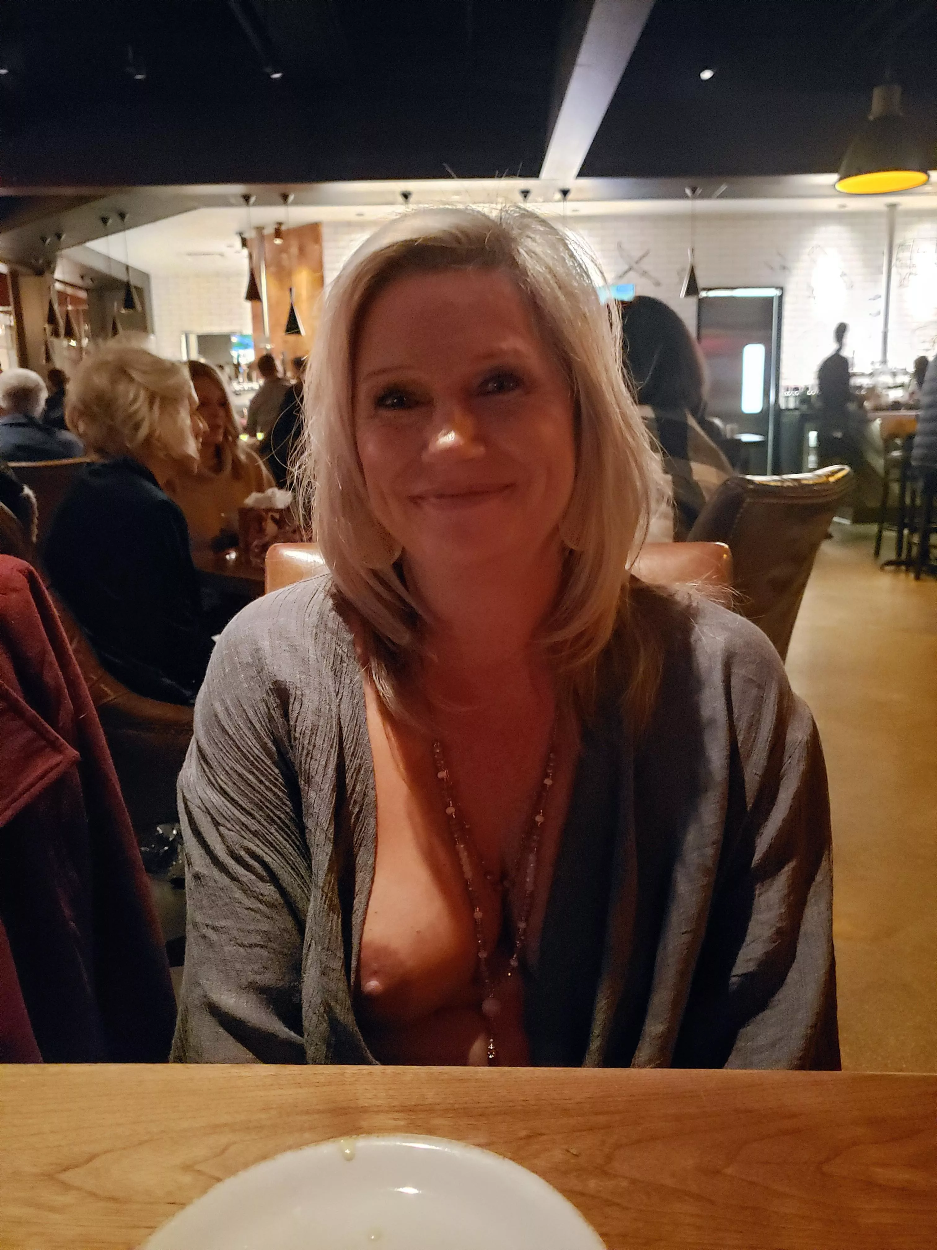 Fun at the restaurant. (F)